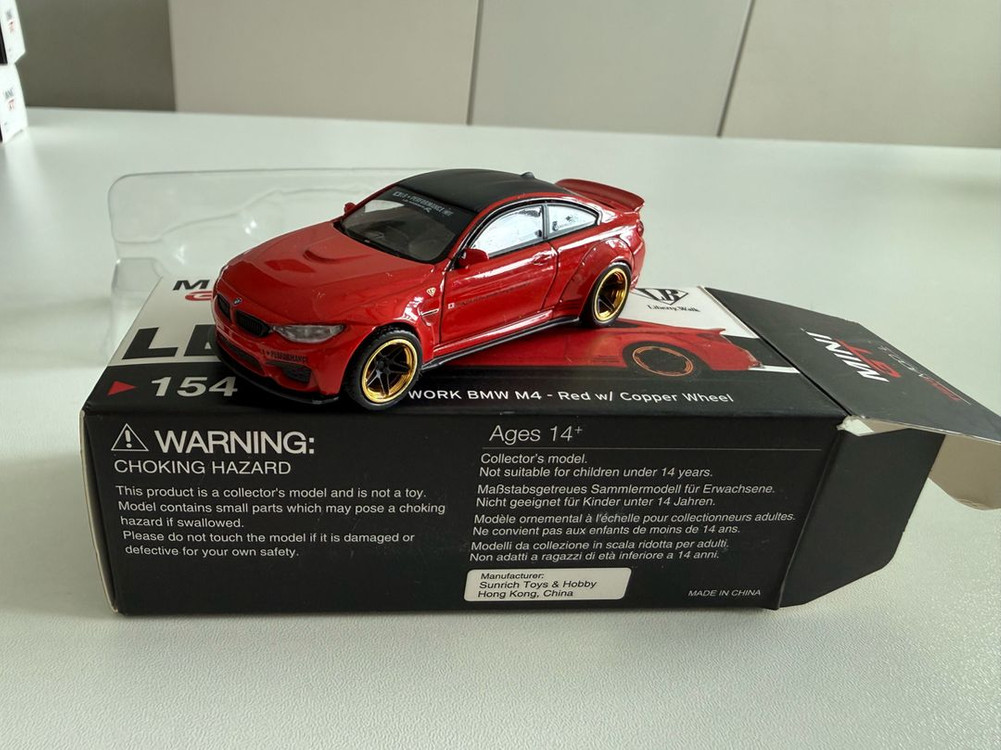 MINI GT LB워크 BMW M4 레드 미니지티 핫휠 이미지