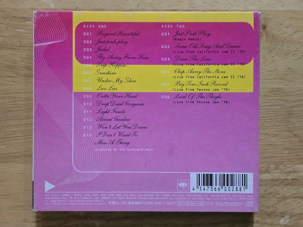 CD 음반 Aerosmith 에어로스미스 - Just Push Play 2CD 이미지
