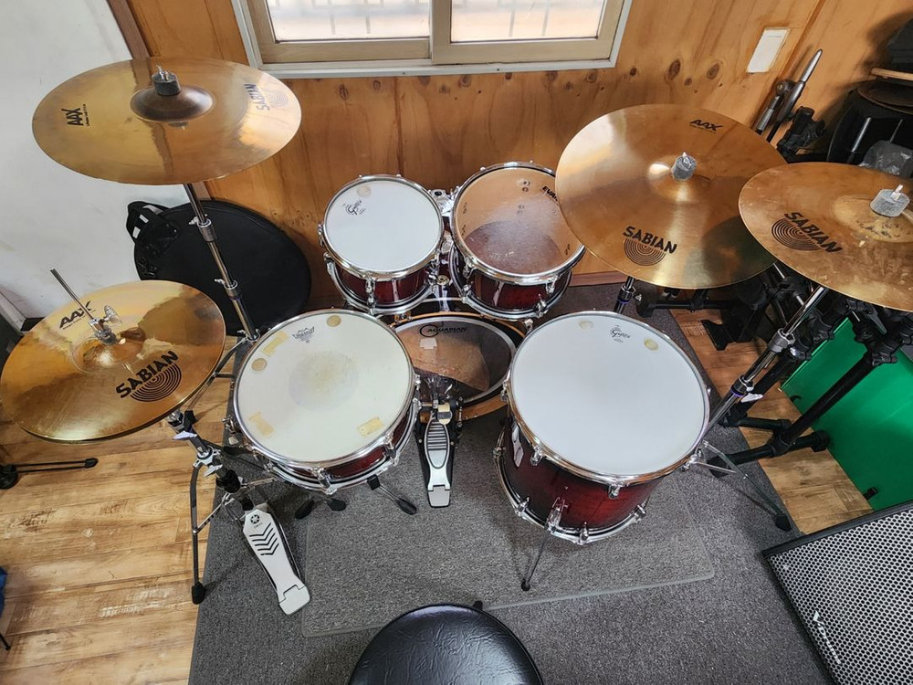 Gretsch Catalina Maple 5pcs + Sabian AAX 드럼 풀세트 팝니다. 이미지