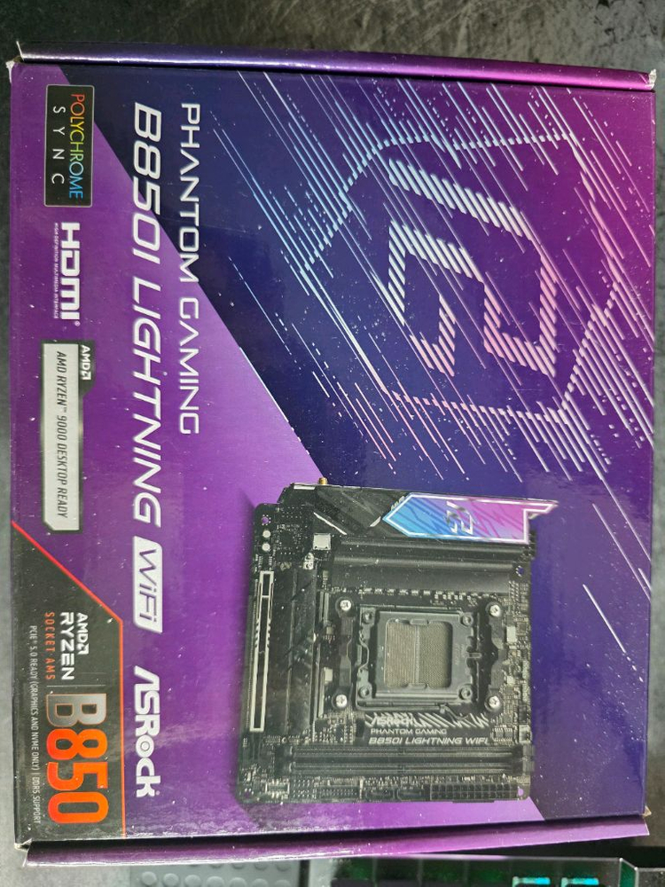 애즈락 b850i itx보드 9600x 정발 oloy ddr5 32g 이미지