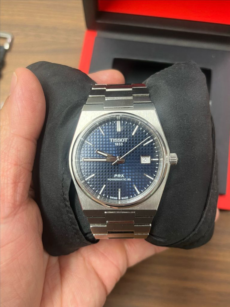 티쏘 PRX 파워매틱 80 블루 다이얼 40mm 풀박스 이미지