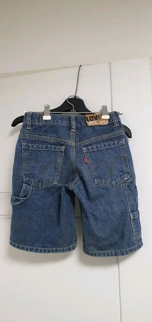 리바이스 키즈 528 카펜터 숏츠 데님 반바지 나이키 뉴발란스 아디다스 초등 이미지