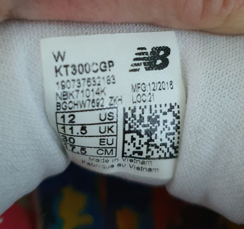 뉴발란스 아동화 KT300CGP 175 이미지