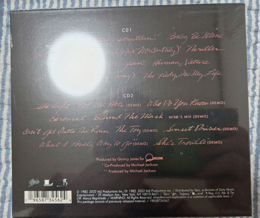 마이클 잭슨 Thriller 40th Anniversary 음반 이미지