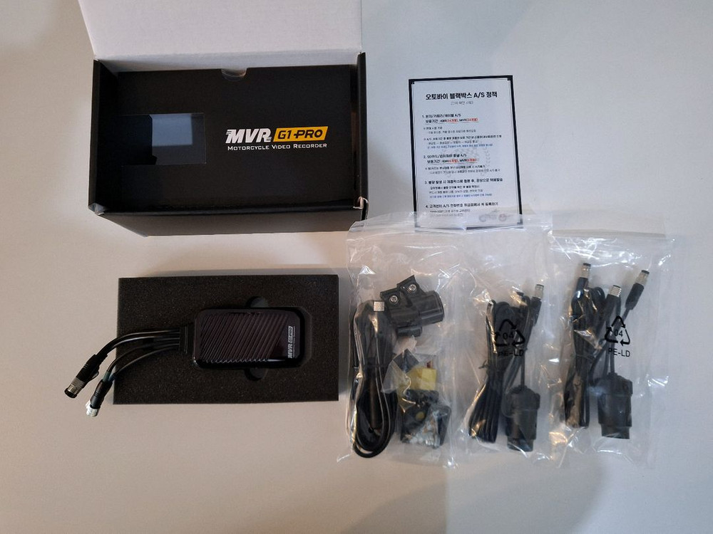 지넷 MVR G1-PRO 오토바이 블랙박스 새상품입니다 이미지