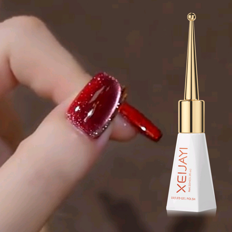 레드 글리터 펄 실버 자석젤네일 10ml 이미지