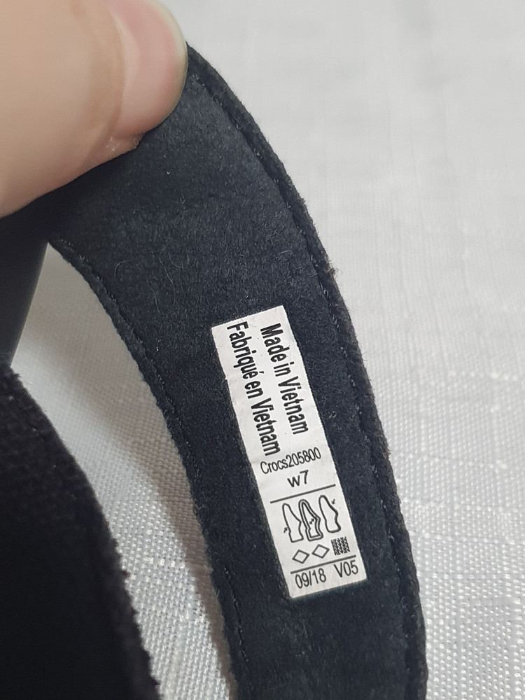 240mm 크록스 레이안 메탈블록 웨지샌들 블랙 이미지