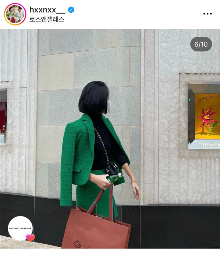 윈느누이파르페 코코빈티지 그린트위드 자켓/스커트셋업(2) 이미지