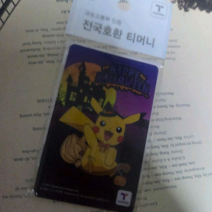 한정판 할로윈 포켓몬 티머니 교통카드 포켓몬스터티머니 이미지