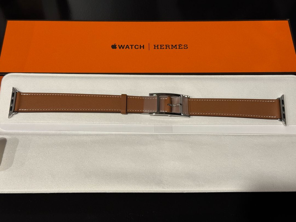 애플워치 에르메스 스트랩, Hapi 더블 투어 42mm 골드 이미지
