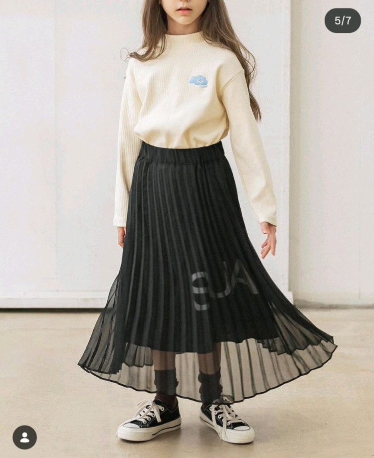 수아비 여아 플리츠 스커트 S-M 이미지