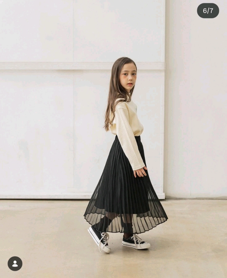 수아비 여아 플리츠 스커트 S-M 이미지