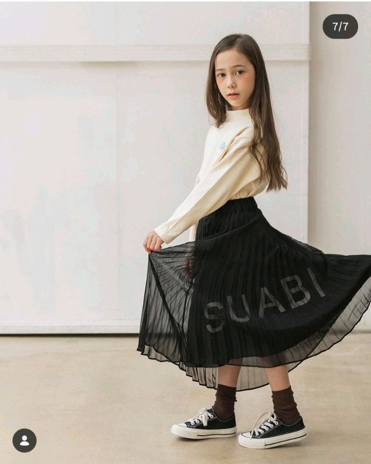 수아비 여아 플리츠 스커트 S-M 이미지
