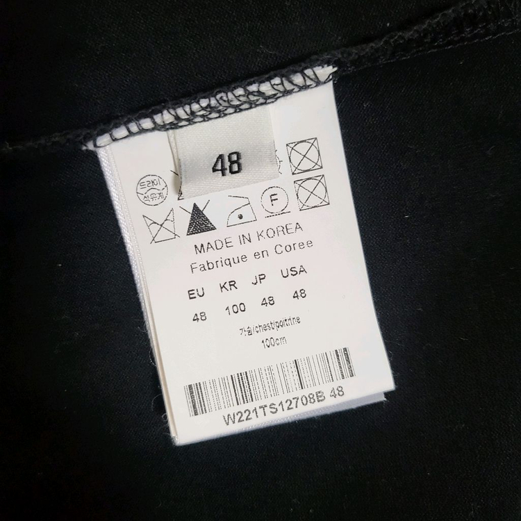 [새상품급] 48 / 22SS 우영미 멀티 플라워 백로고 반팔티 이미지