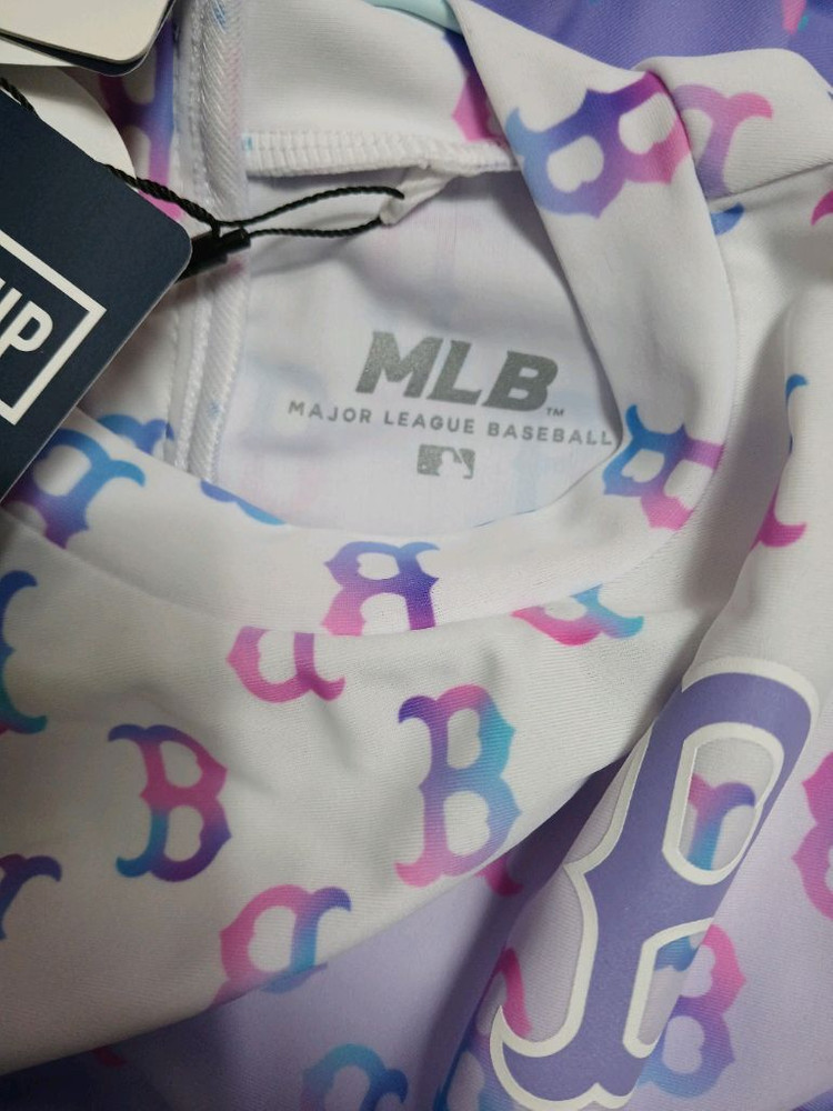 (새상품) mlb 키즈 여아 수영복 래쉬가드 사이즈 130 이미지