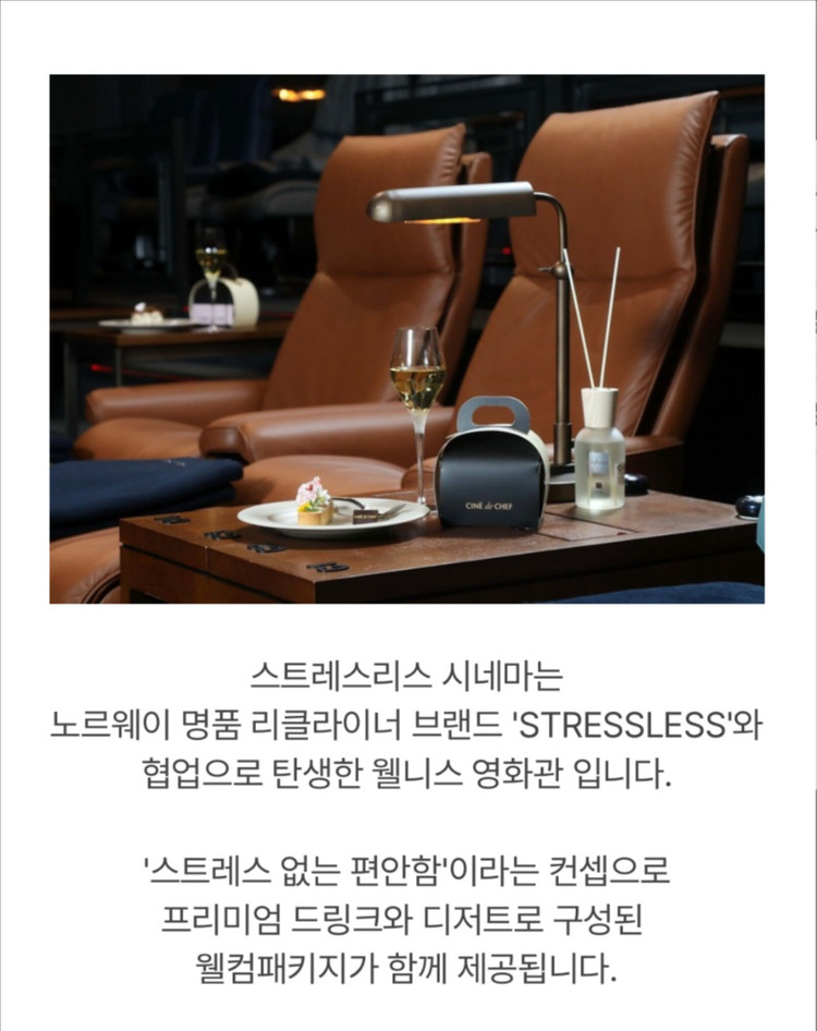 CGV 씨네드쉐프 특별관 영화 예매표 관람권 티켓 씨지브이 스트레스리스 템퍼 시네마 이미지