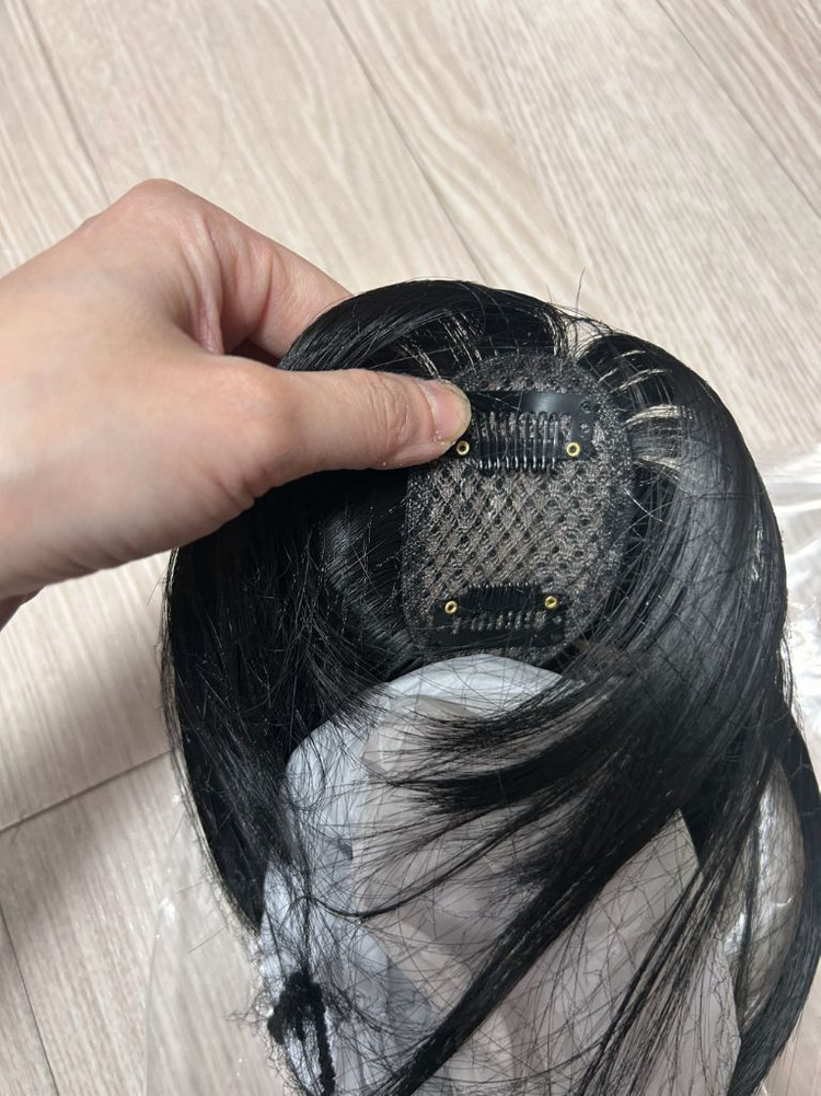 앞머리 정수리 부분가발 이미지