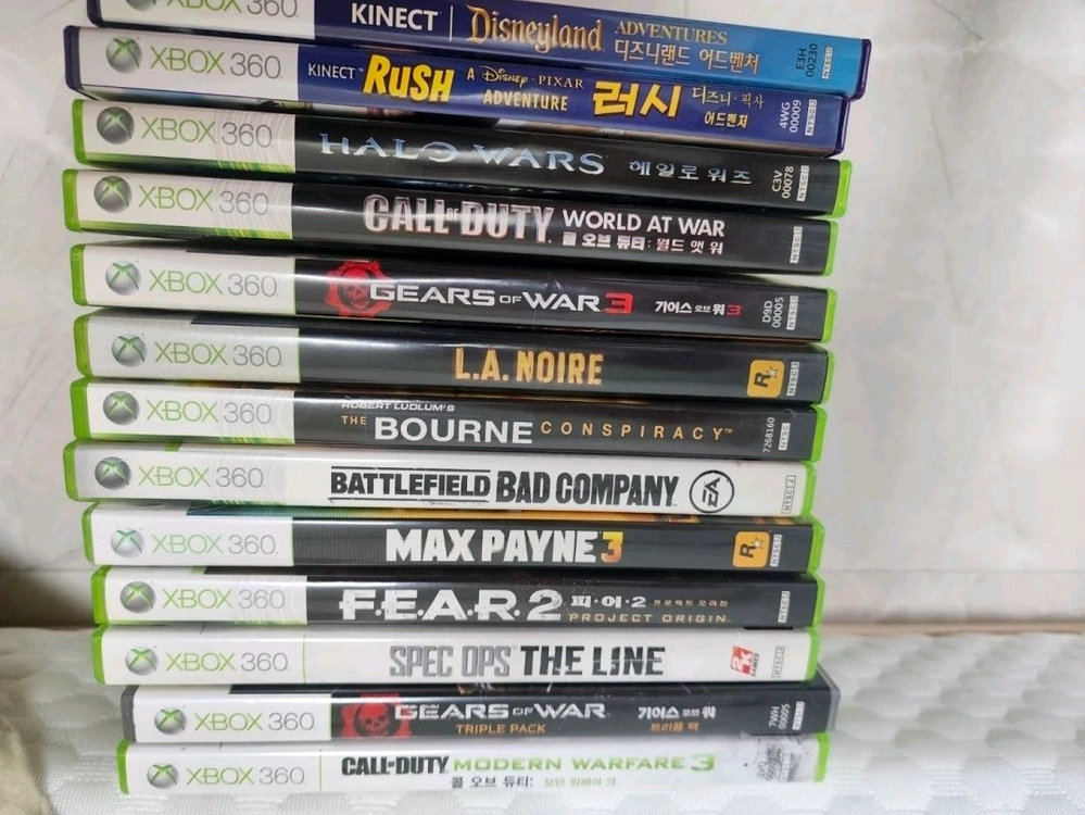 xbox 360 게임 콘솔 본체 게임 타이틀 14개 일괄 세트 이미지