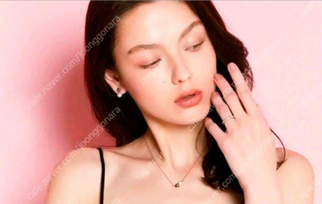골든듀 18k 스윗베리진주 다이아몬드 귀걸이 상태최상 이미지