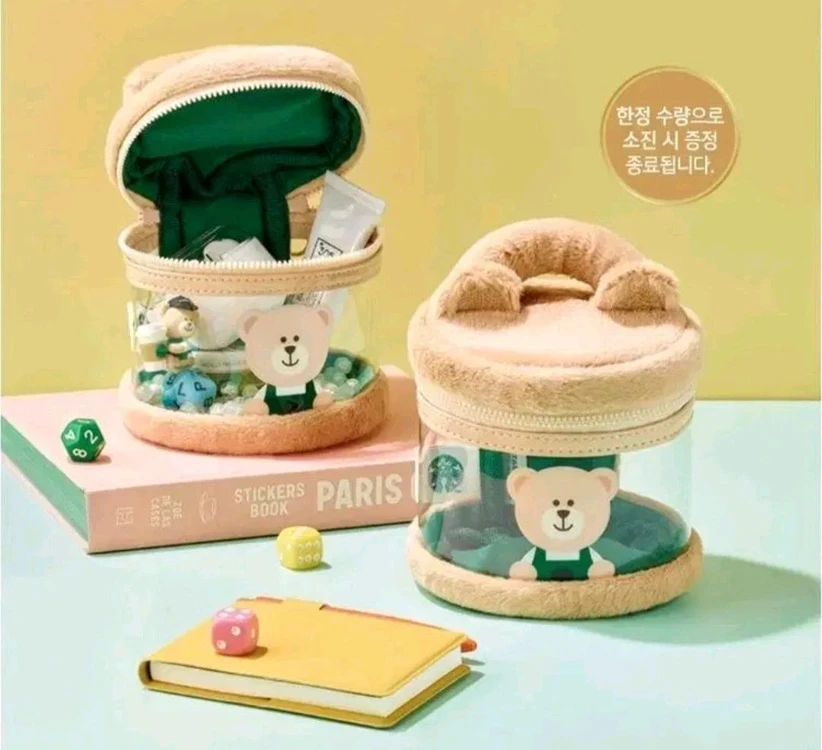 스타벅스 스벅 베어리스타 곰 파우치 이미지