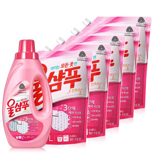 울샴푸 오리지널 2L + 리필 1.8L x 5팩 이미지