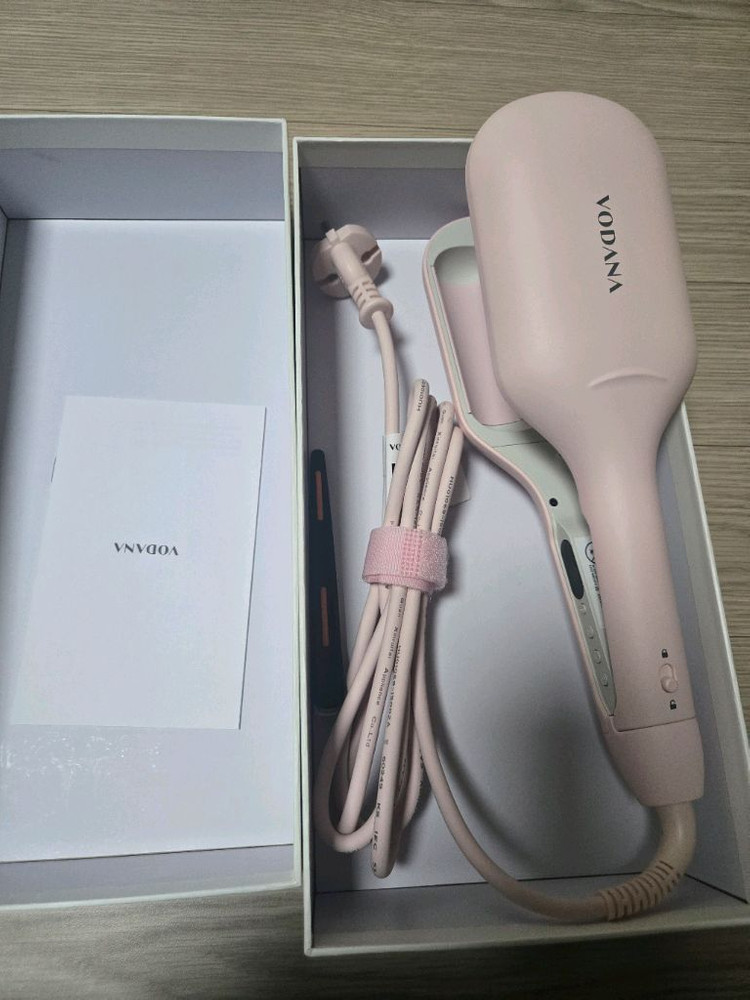 보다나 신형 글로우 물결 고데기 40mm 핑크 이미지