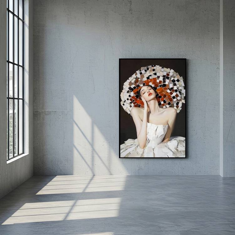 그림 액자 팝아트 인테리어소품 감정의 화관 여성 인물그림 모던 감성 갤러리풍 거실 인테리어 아트 포스터 대형 액자 이미지