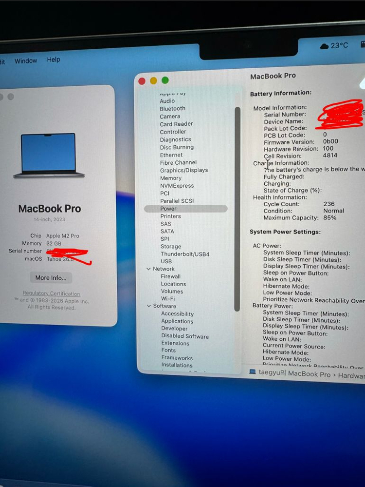 맥북프로 14인치 M2 pro 32gb 이미지