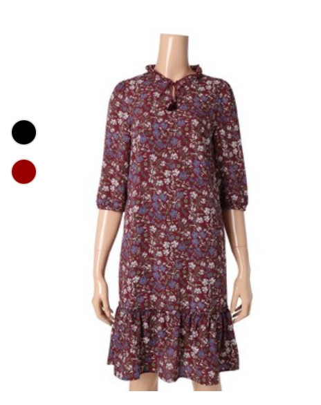 비씨비지 BCBG 패턴 원피스 55~66사이즈 이미지