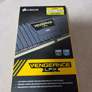 커세어 벤젠스 LPX DDR4 32GB 3600MHz 램 이미지