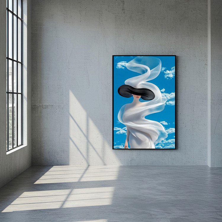 그림 액자 팝아트 인테리어소품 바람을 입은 여인 인물그림 액자 대형 거실 카페 모던아트 아트포스터 분위기 연출 이미지