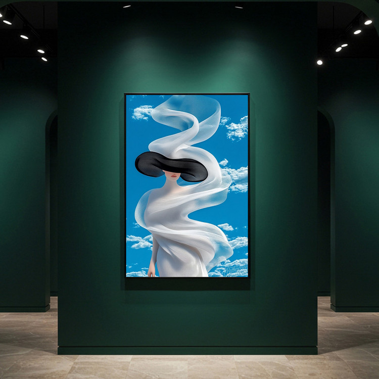 그림 액자 팝아트 인테리어소품 바람을 입은 여인 인물그림 액자 대형 거실 카페 모던아트 아트포스터 분위기 연출 이미지