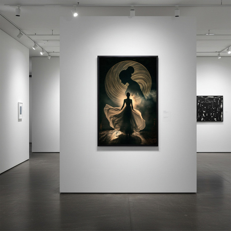 내면의 달 그림 액자 팝아트 인테리어소품 여성그림 인물화 모던아트 거실액자 갤러리 캔버스 대형 고급 인테리어 홈데코 이미지