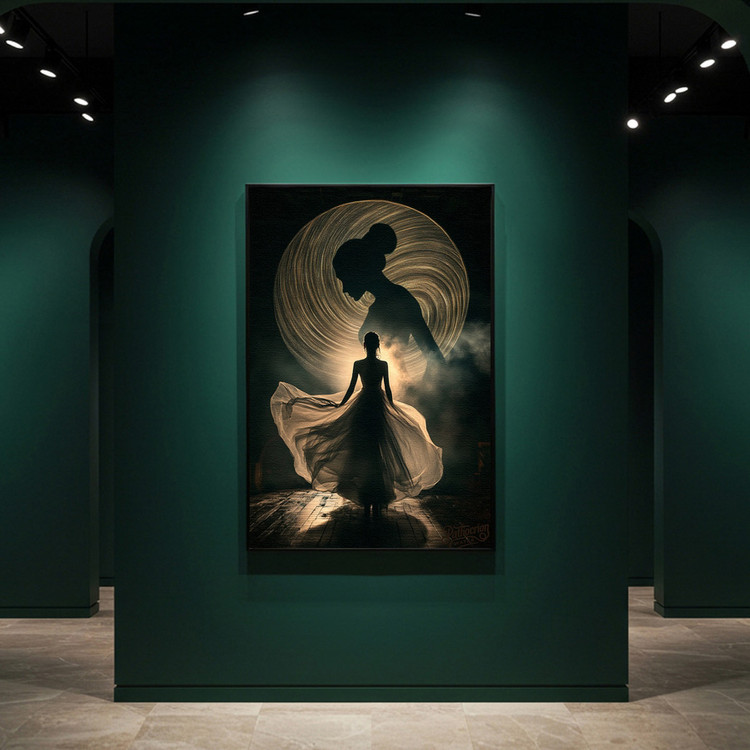 내면의 달 그림 액자 팝아트 인테리어소품 여성그림 인물화 모던아트 거실액자 갤러리 캔버스 대형 고급 인테리어 홈데코 이미지