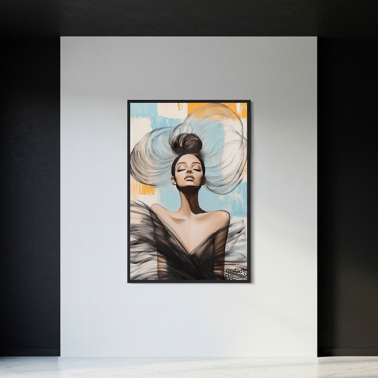 [작품 이름] 고요한 승리 그림 액자 팝아트 인테리어소품 여자그림 여성액자 인물화 모던아트 대형 거실인테리어 아트포 이미지