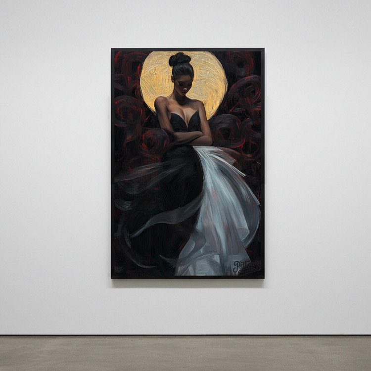 그림 액자 팝아트 인테리어소품 스스로를 안은 밤 여성그림 여성액자 거실 인테리어 아트포스터 대형 감성 모던아트 이미지