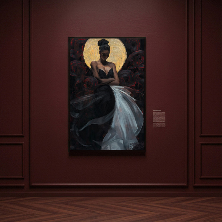 그림 액자 팝아트 인테리어소품 스스로를 안은 밤 여성그림 여성액자 거실 인테리어 아트포스터 대형 감성 모던아트 이미지