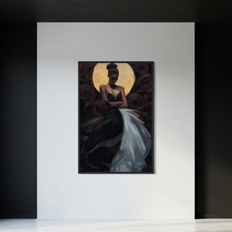 그림 액자 팝아트 인테리어소품 스스로를 안은 밤 여성그림 여성액자 거실 인테리어 아트포스터 대형 감성 모던아트 이미지