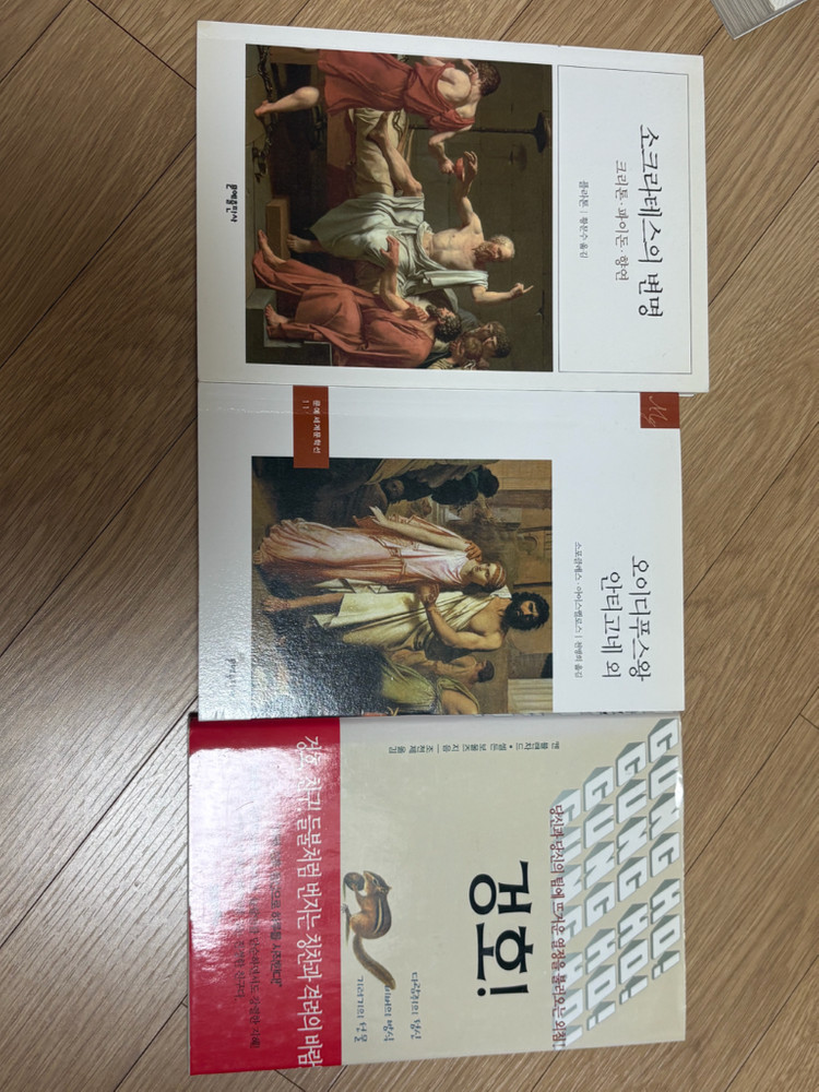 소크라테스의 변명 오이디푸스 왕 안티고네 겅호 문명 출판사 필독서 생기부 교양 이미지
