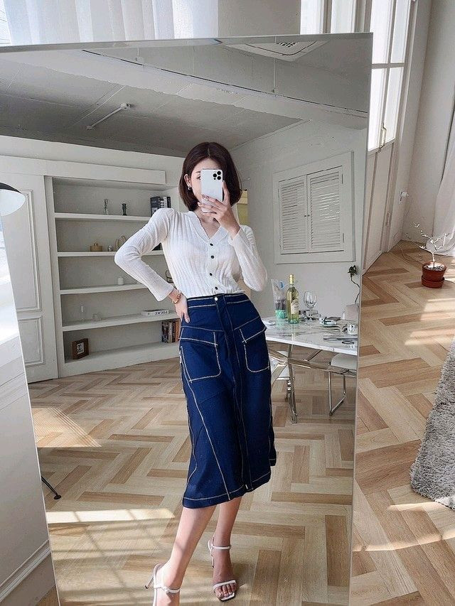 제이지쇼룸 엉넬 수입 버튼 가디건(아이),지퍼스커트세트 이미지