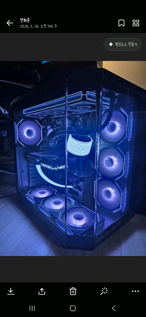 라이젠7 7800X3D RTX5070 미사용본체 팝니다 이미지