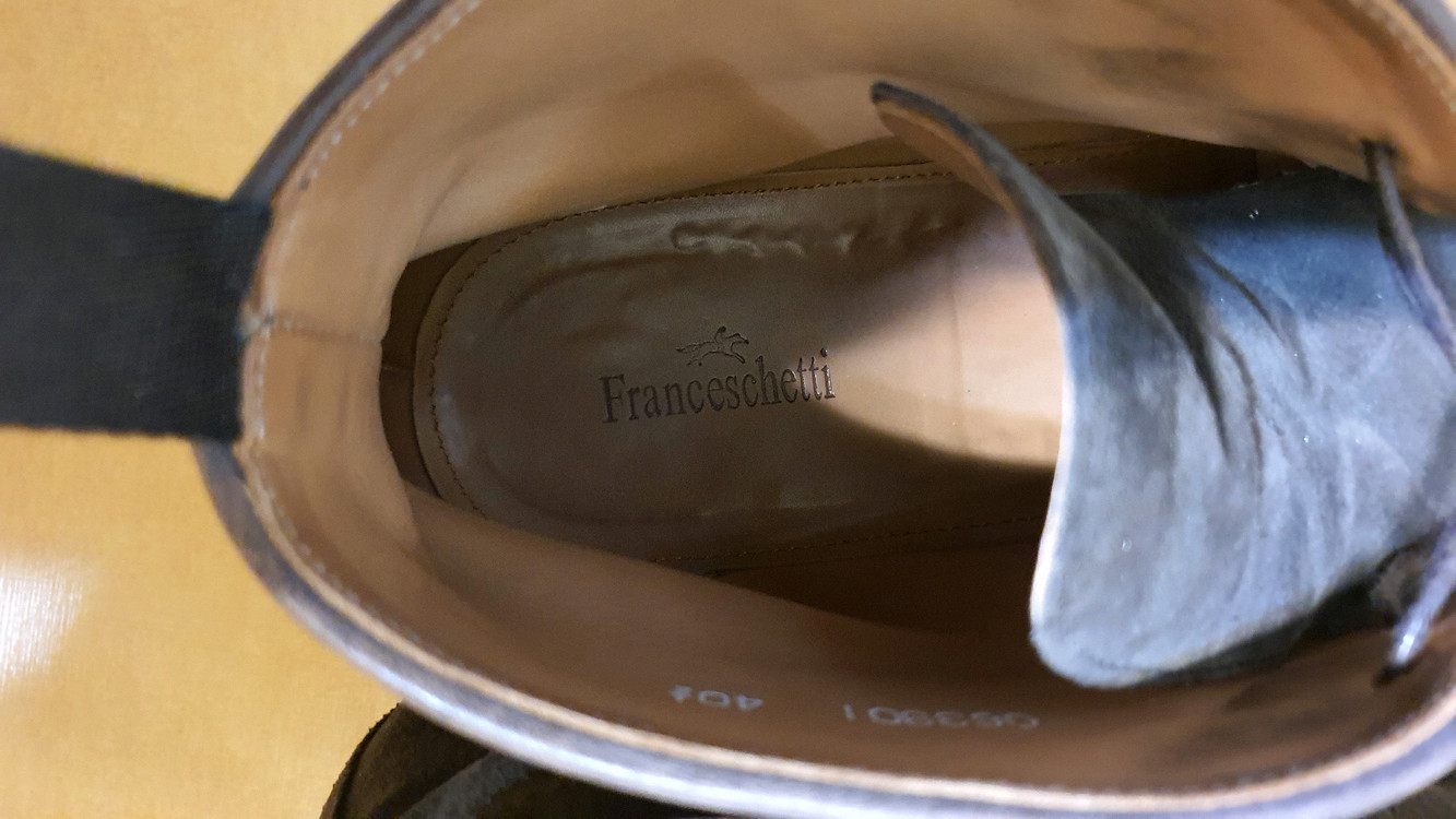 Franceschetti 다크브라운 스웨이드 처카부츠 EU40.5 이미지