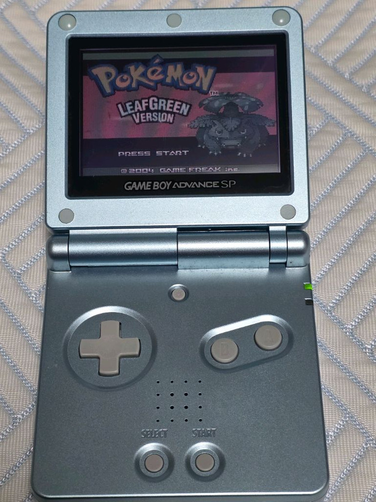닌텐도 게임보이 어드밴스 gba 포켓몬스터 리프그린 북미판 정품 카트리지 이미지