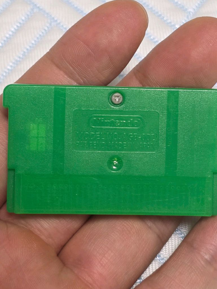 닌텐도 게임보이 어드밴스 gba 포켓몬스터 리프그린 북미판 정품 카트리지 이미지