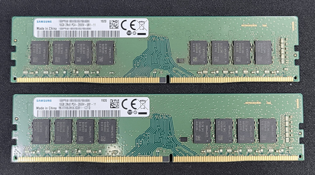 DDR4 16GB 메모리 세트 이미지