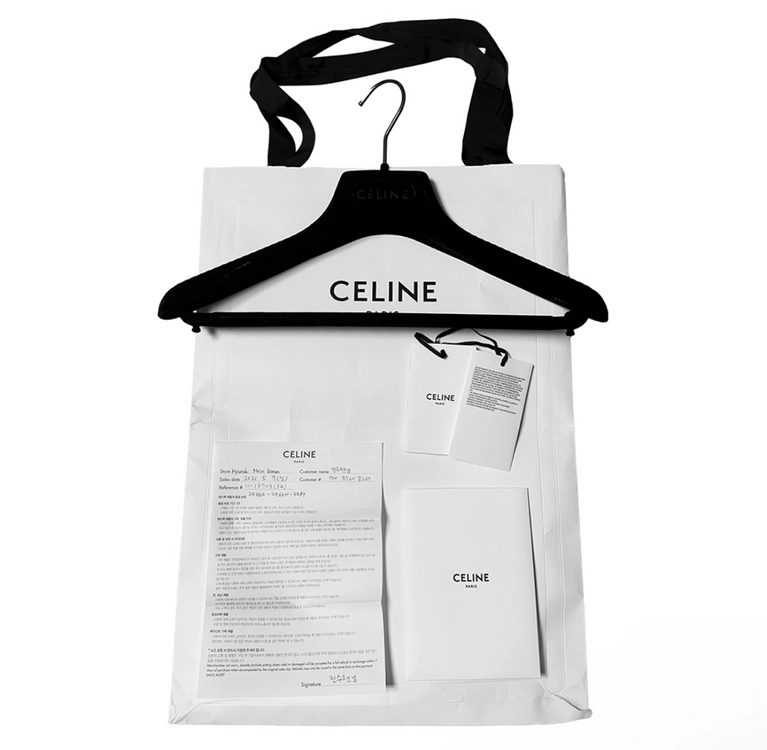 [34] CELINE 셀린느 여성 프린스 오브 케일 체크 울 트렌치 코트 이미지