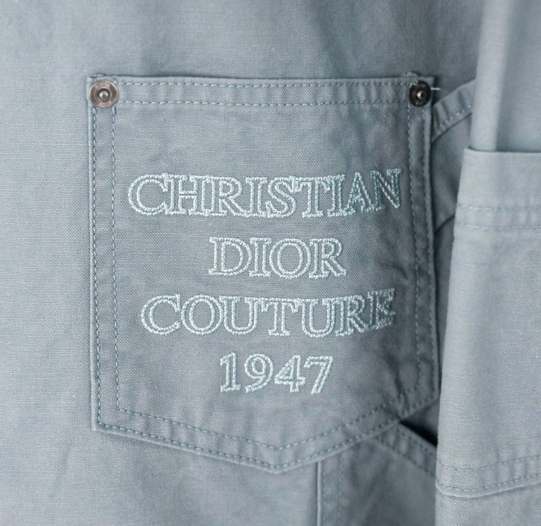 [40] Dior 디올 24SS 남성 꾸뛰르 자수 데님 셔츠 자켓 이미지