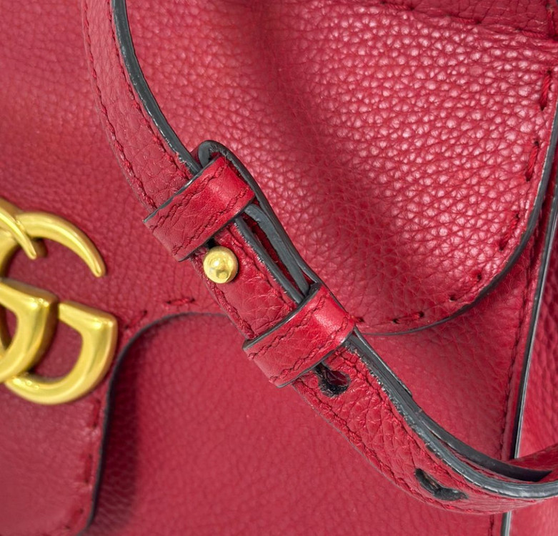 [S] Gucci 구찌 마몬트 마틀라세 탑핸들 스몰 투웨이 크로스 숄더백 이미지
