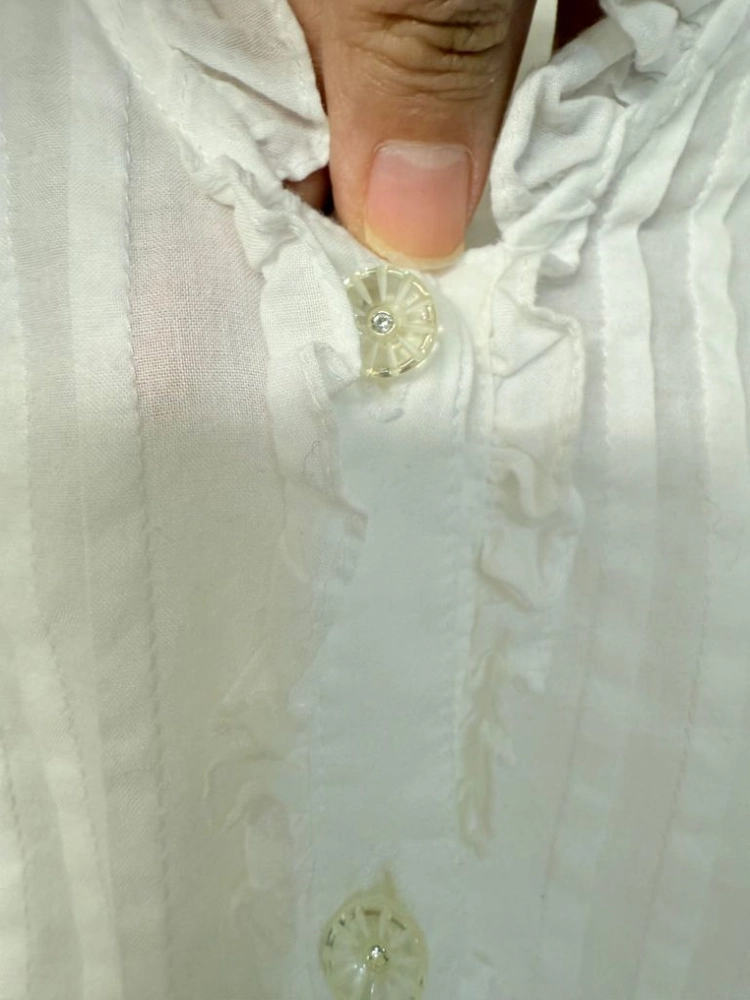 정품 마크제이콥스 여리청순 러블리 레이스 큐빅 단추 셔 이미지