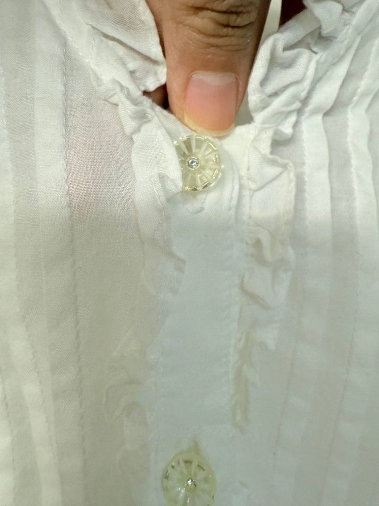 정품 마크제이콥스 여리청순 러블리 레이스 큐빅 단추 셔 이미지